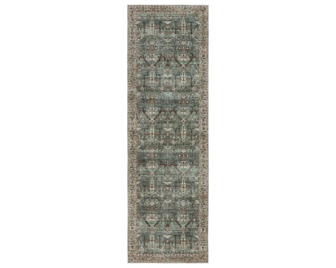 Keyara KNC05 Green/Ivory Rug - Baconco