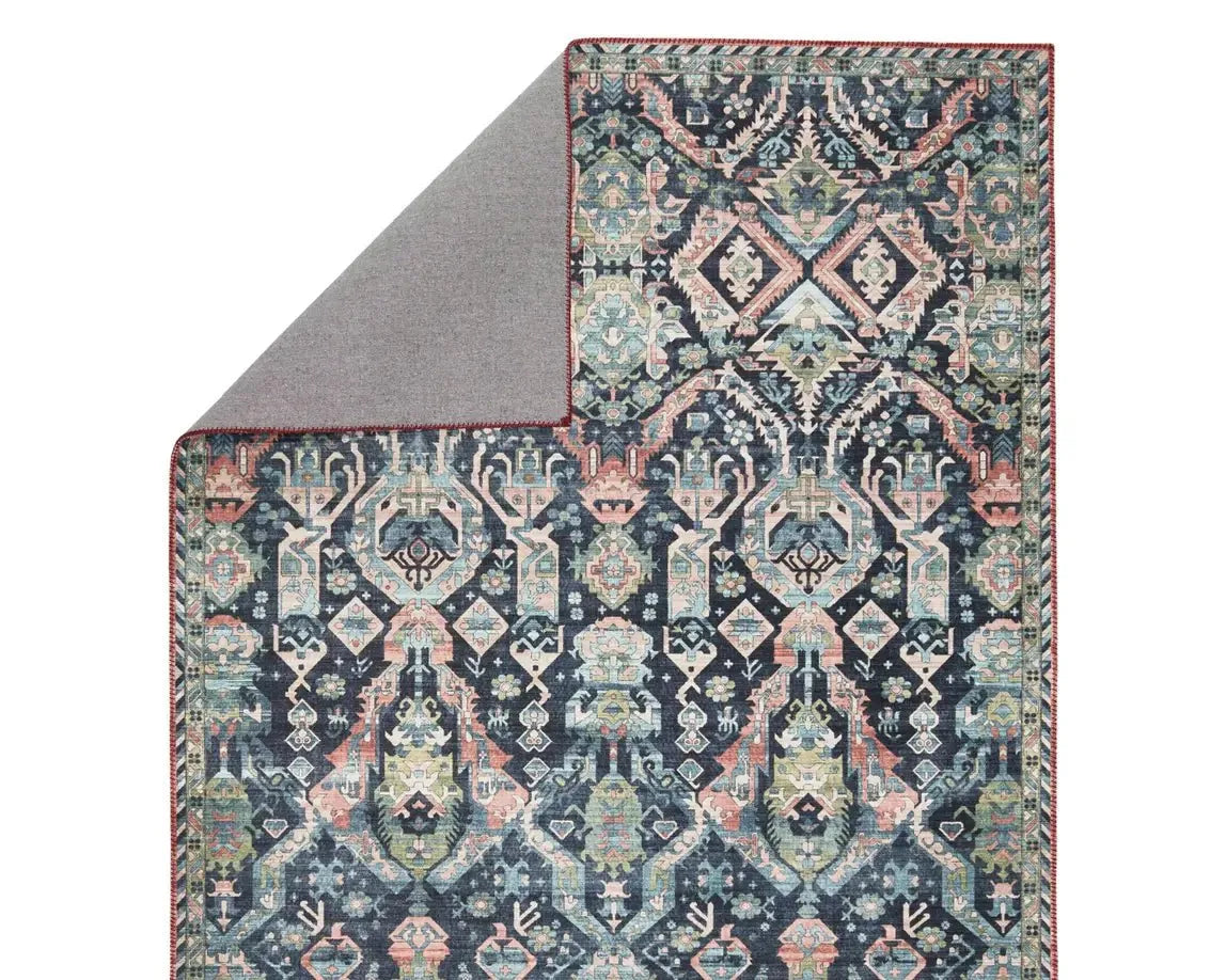 Keyara KNC06 Blue/Green Rug - Baconco