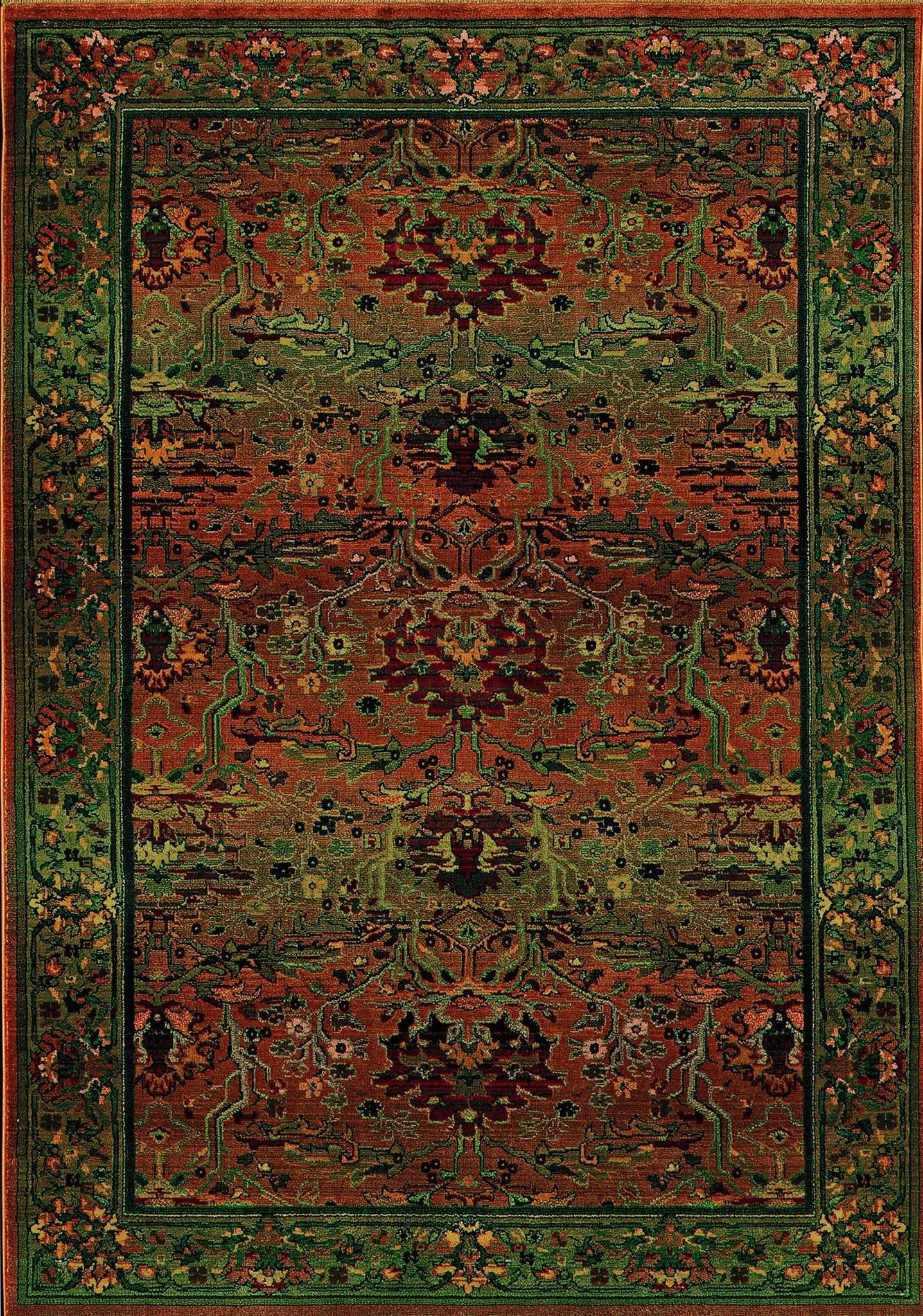 Kharma 465J Green/ Beige Rug - Baconco