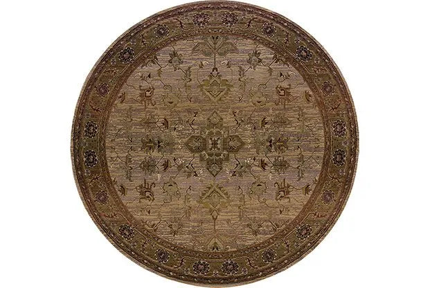 Kharma 836Y Beige/ Green Rug - Baconco