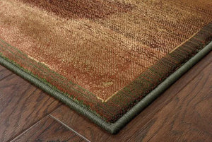 Kharma II 167X Gold/ Green Rug - Baconco