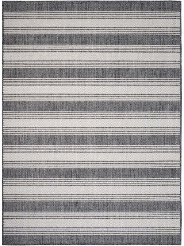 Kilimanjaro 81753AWH Anthracite White Rug - Baconco