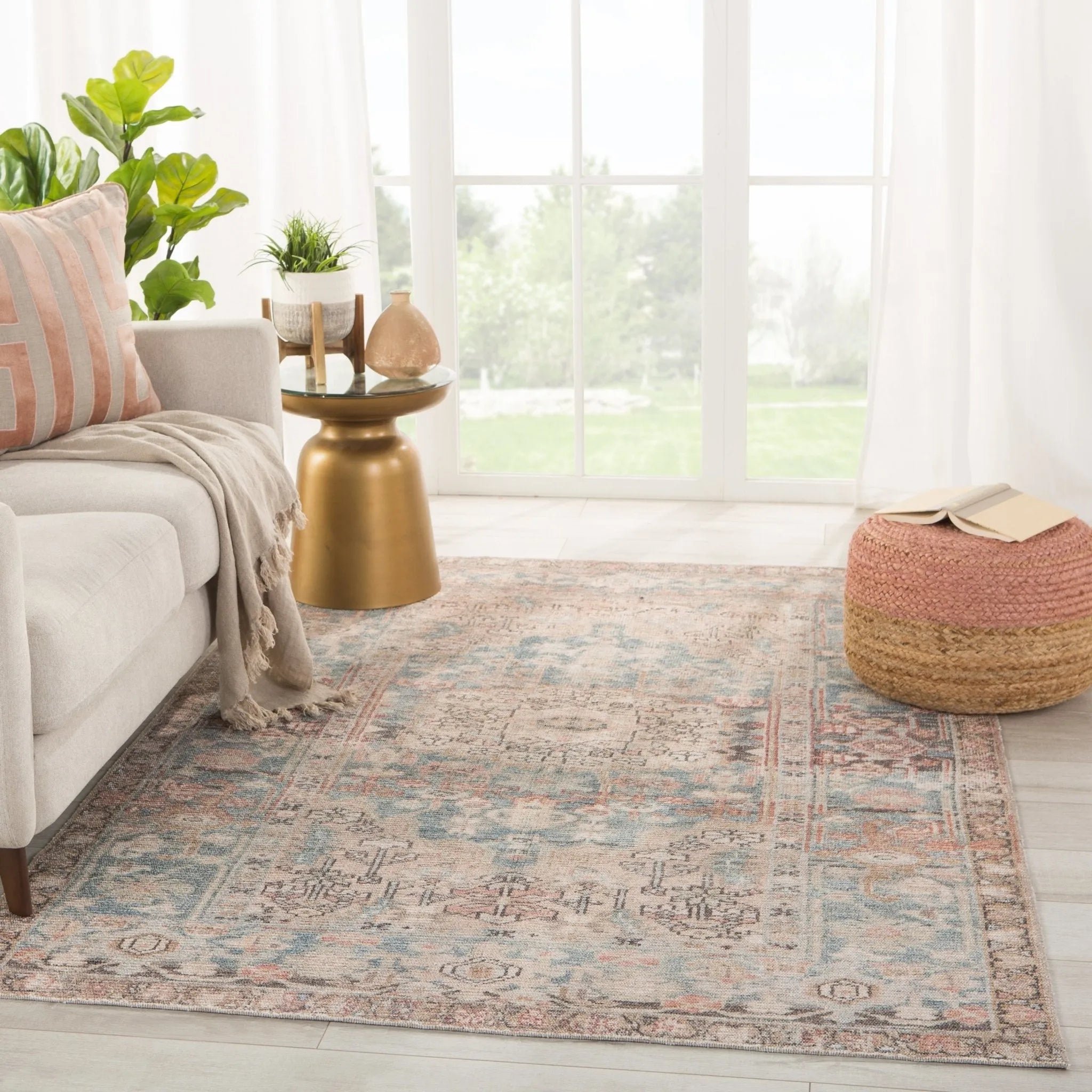 Kindred Knd05 Geonna Blue/Beige Rug - Baconco