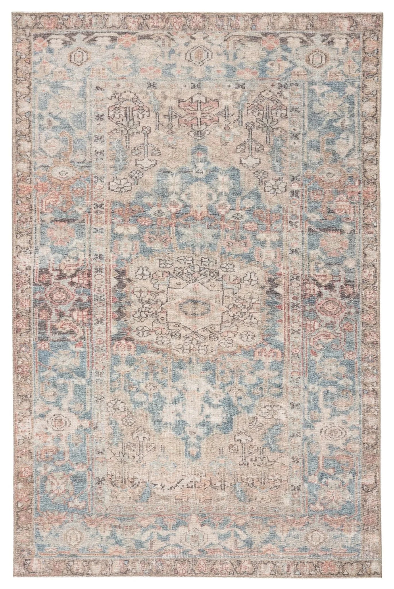 Kindred Knd05 Geonna Blue/Beige Rug - Baconco