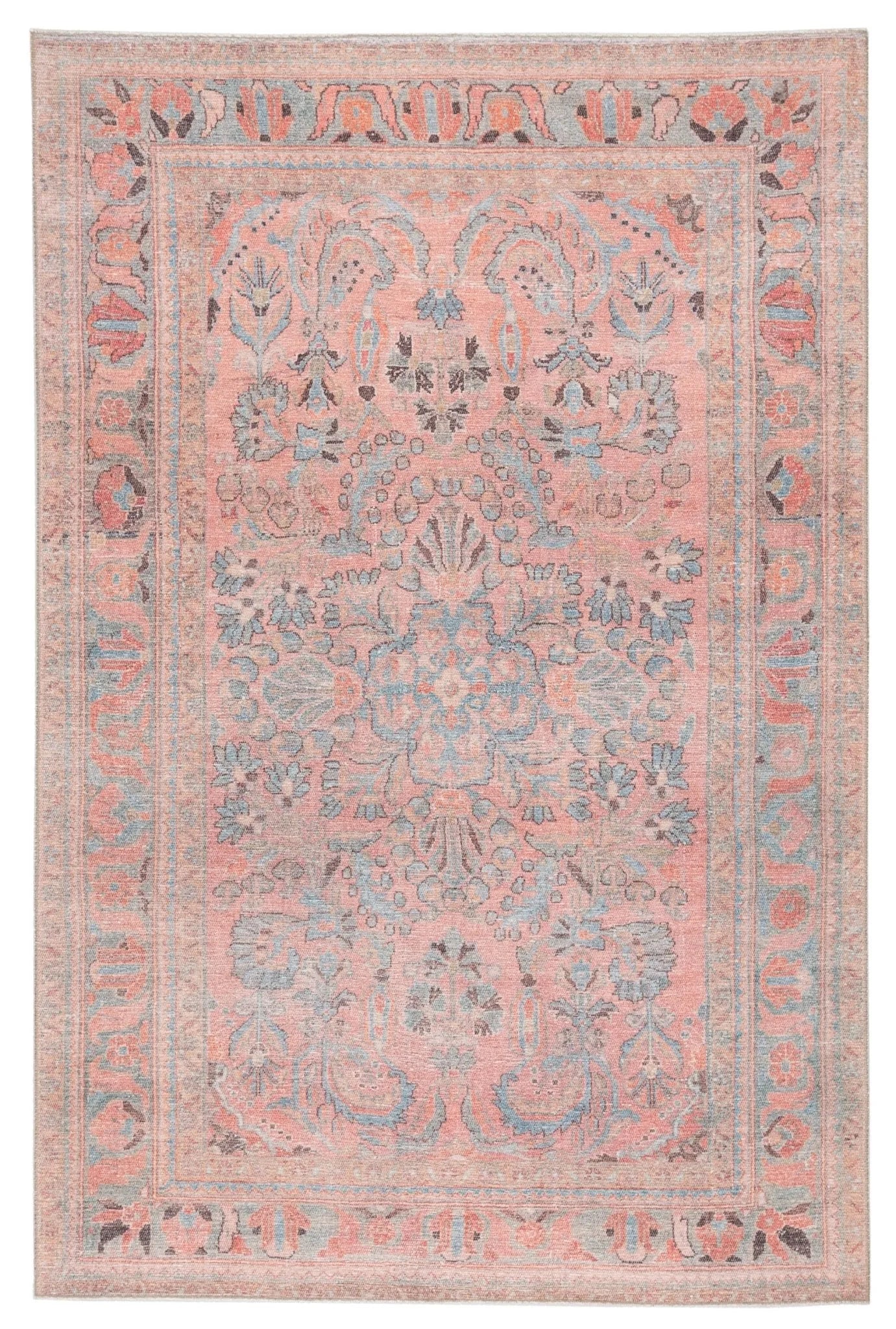 Kindred Knd07 Pippa Pink/Light Blue Rug - Baconco