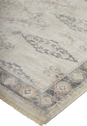 Kyra 3847F Ivory/Blue Rug - Baconco