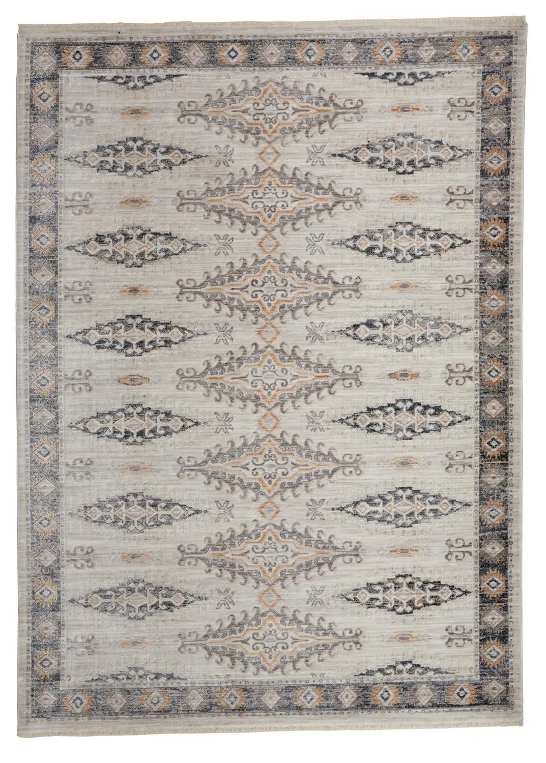 Kyra 3847F Ivory/Blue Rug - Baconco