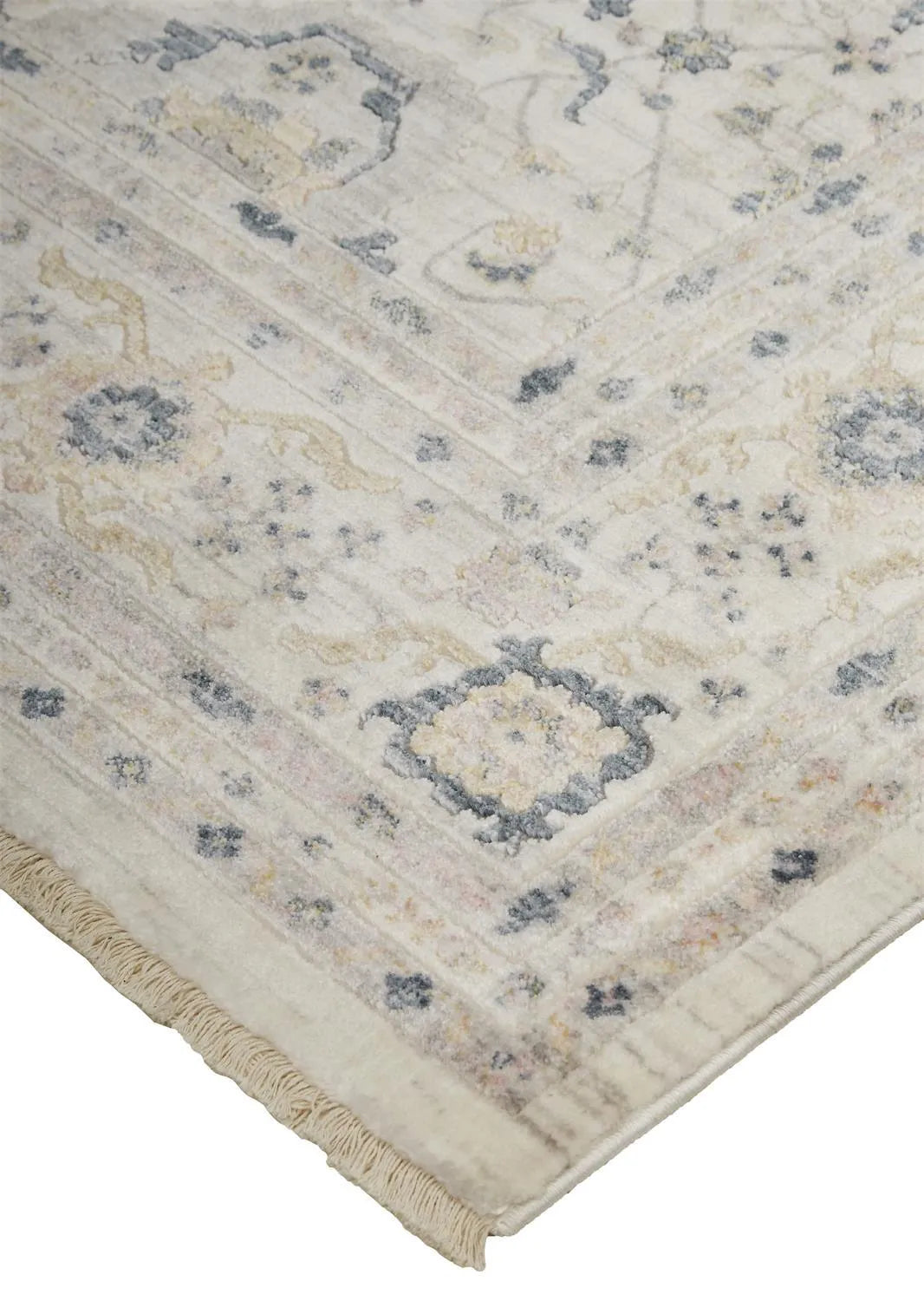 Kyra 3854F Ivory/Blue Rug - Baconco