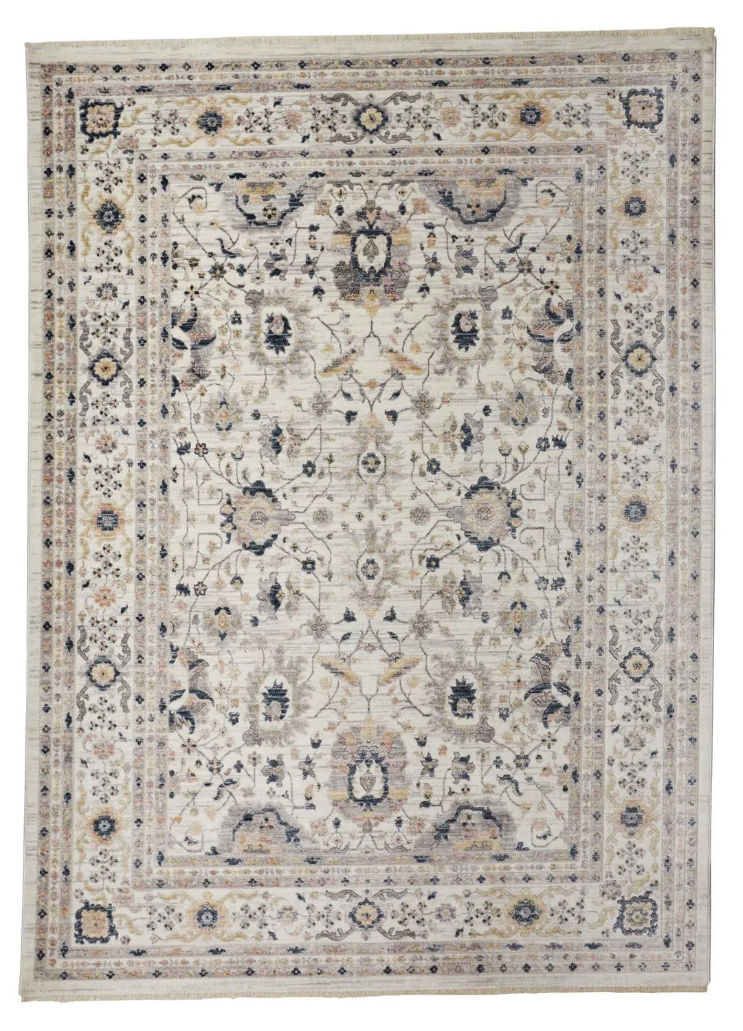 Kyra 3854F Ivory/Blue Rug - Baconco