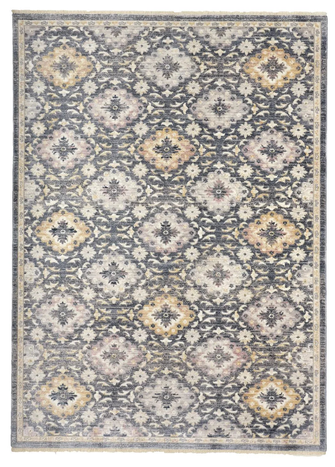 Kyra 3858F Blue/Gold Rug - Baconco