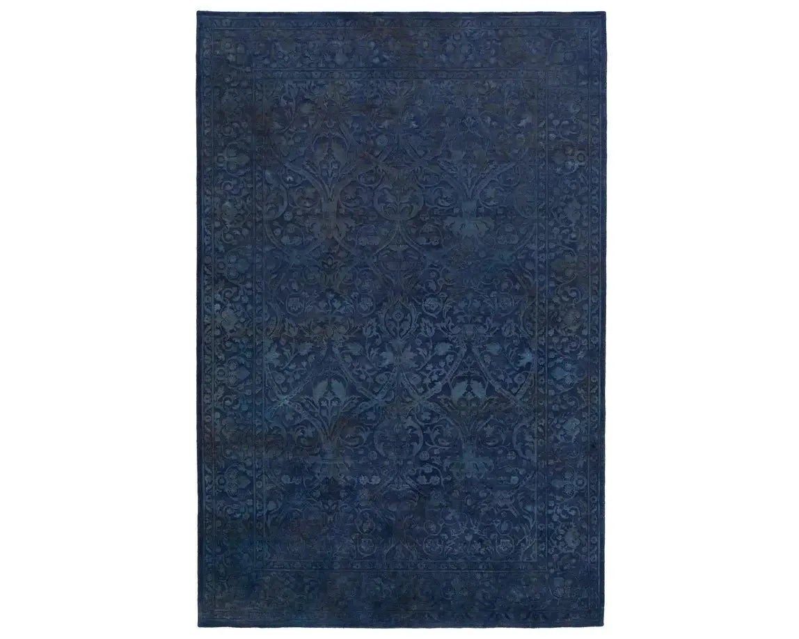 Lacuna LAC01 Blue/Silver Rug - Baconco