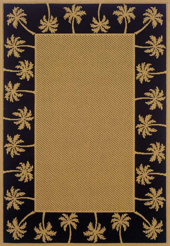 Lanai 606K Beige/ Black Rug - Baconco