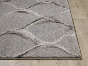 Landscapes 5905 Slate Groove Rug - Baconco