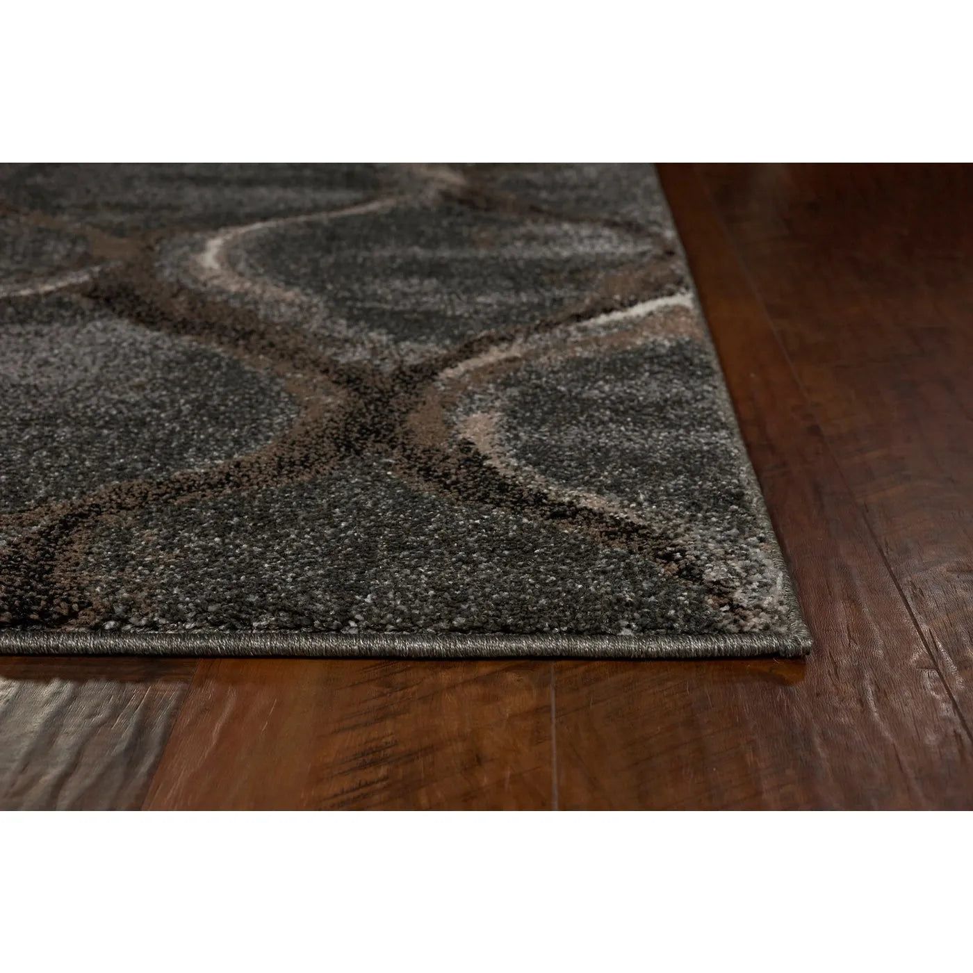 Landscapes 5906 Groove Charcoal Rug - Baconco