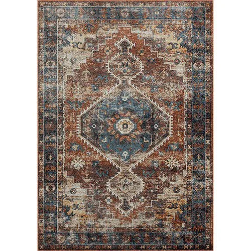 Lanham 82274BMU Blue/Multi Rug - Baconco