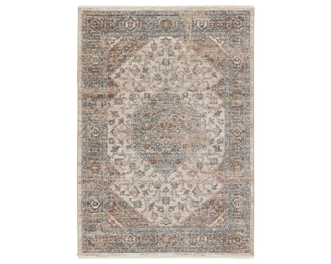 Lark LAR01 Beige/Blue Rug - Baconco