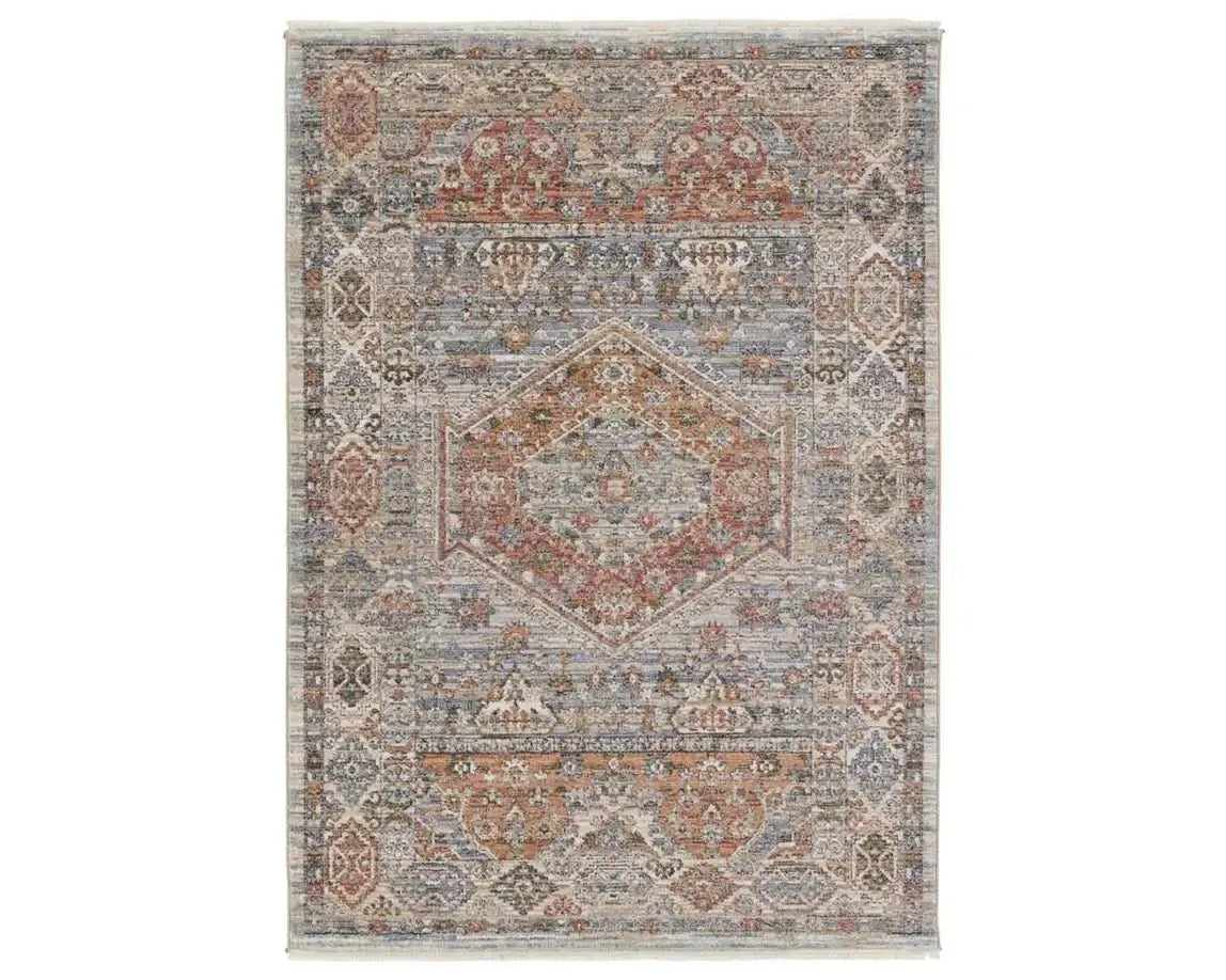 Lark LAR01 Red/Blue Rug - Baconco