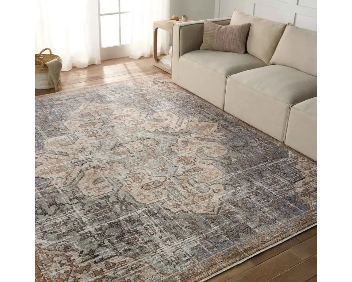 Lark LAR03 Grey/Blue Rug - Baconco