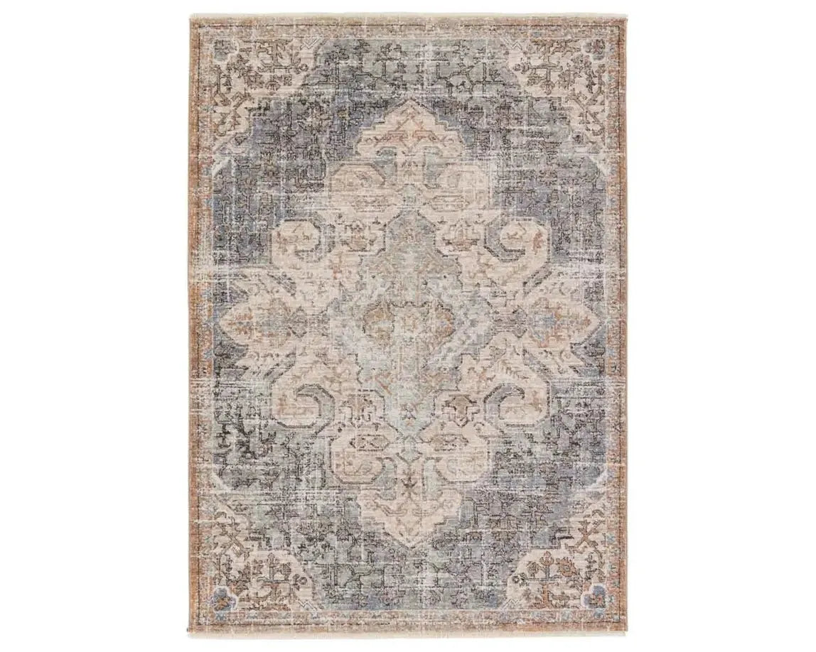 Lark LAR03 Grey/Blue Rug - Baconco