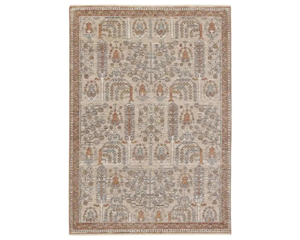 Lark LAR05 Taupe/Cream Rug - Baconco