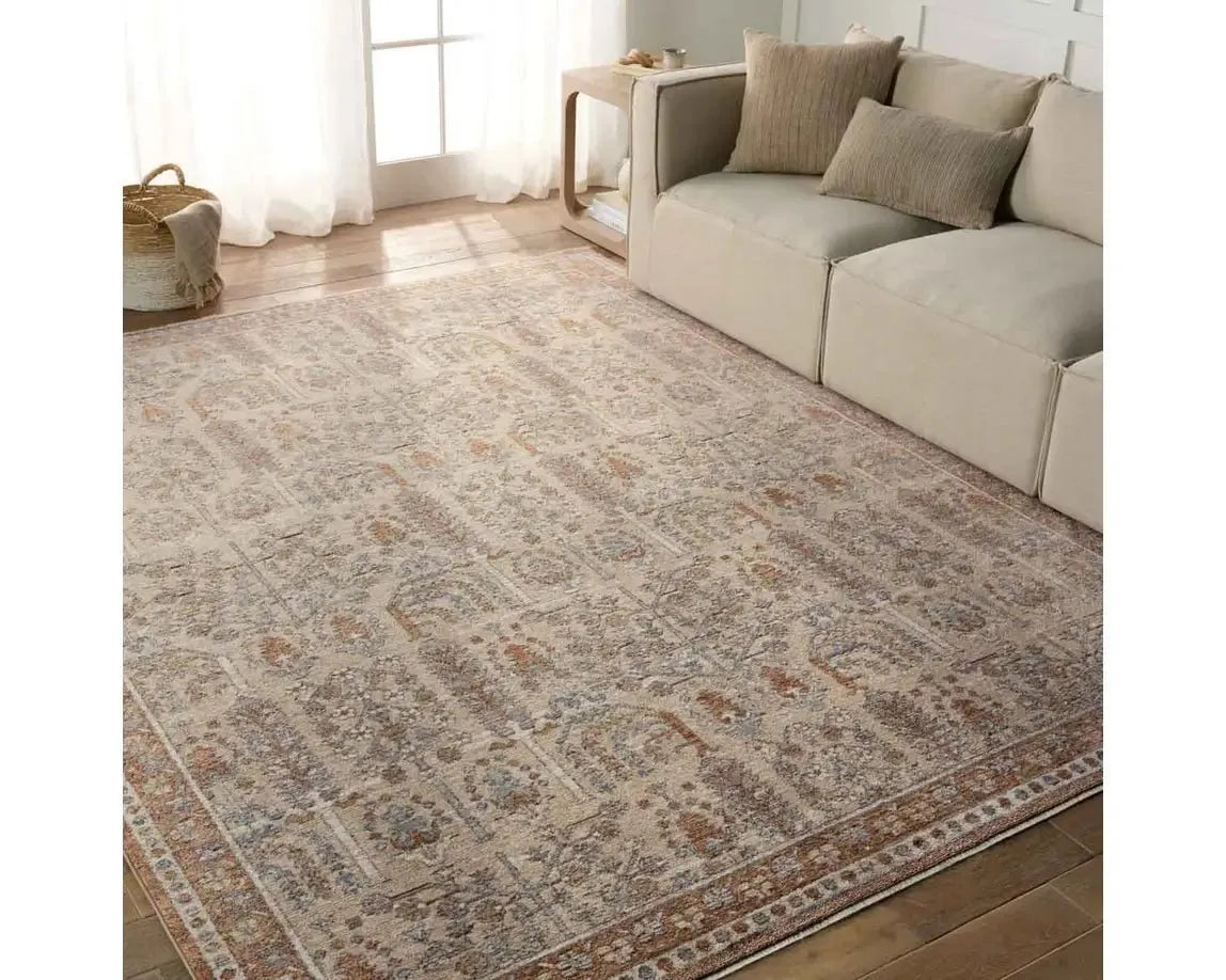 Lark LAR05 Taupe/Cream Rug - Baconco