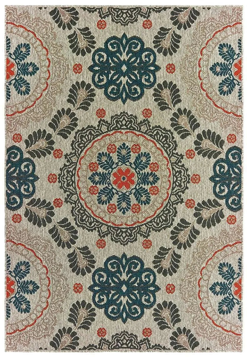 Latitude 1903W Grey Blue Rug - Baconco