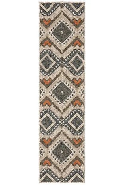 Latitude 2X Grey Orange Rug - Baconco