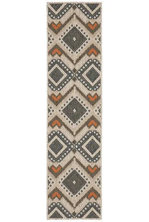 Latitude 2X Grey Orange Rug - Baconco