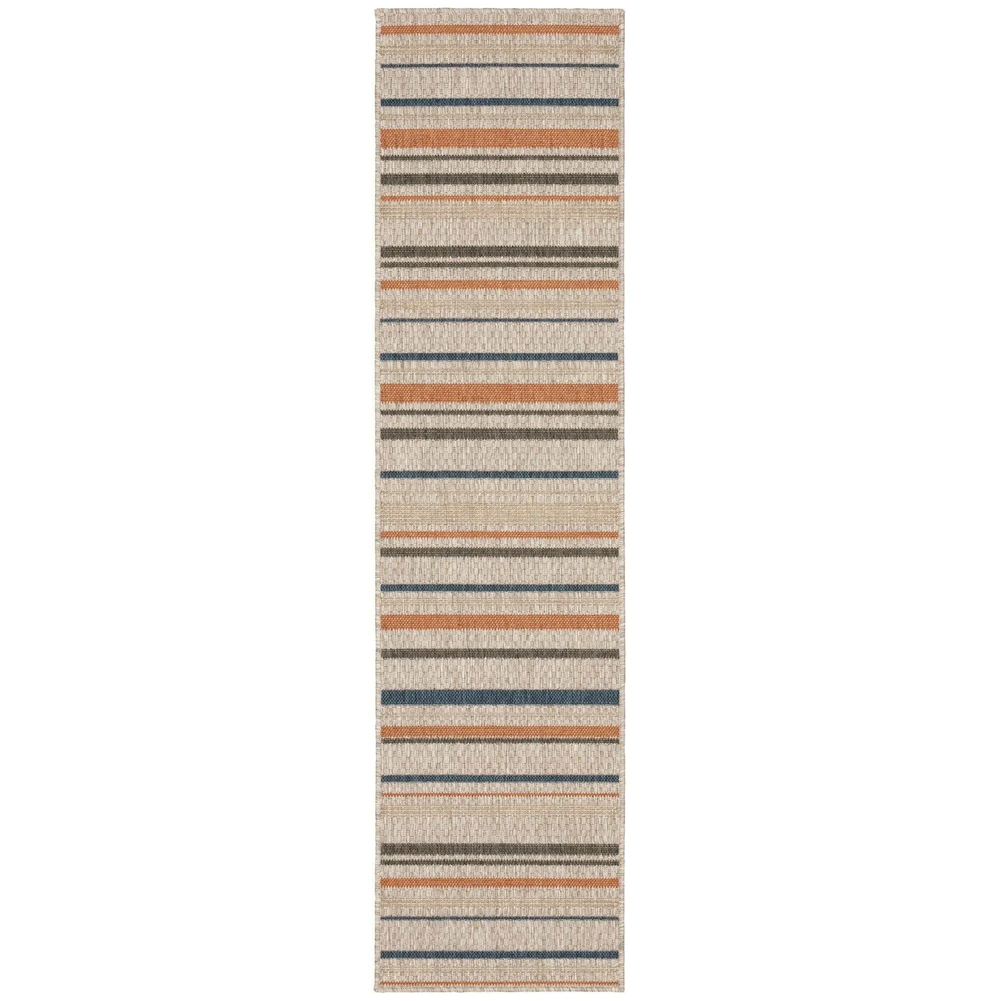 Latitude 602W Grey/Blue Rug - Baconco