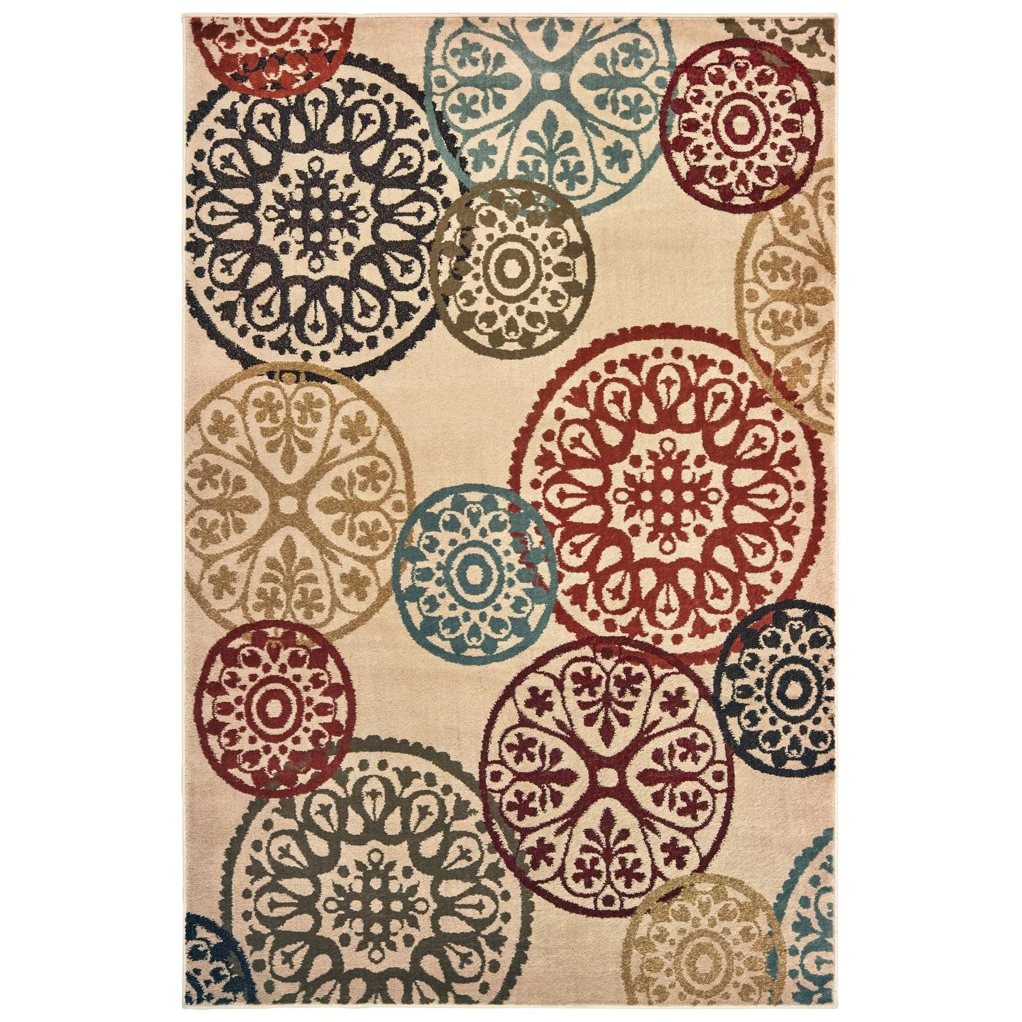 Laurel 2733H Beige/Multi Rug - Baconco