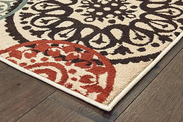 Laurel 2733H Beige/Multi Rug - Baconco