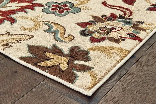 Laurel 3357M Ivory/Multi Rug - Baconco