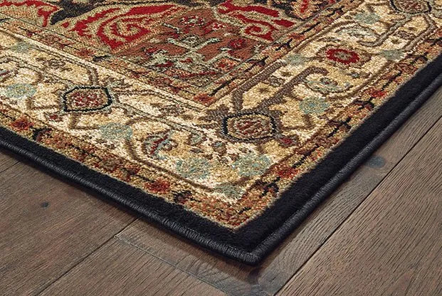 Laurel 5100C Black/Multi Rug - Baconco