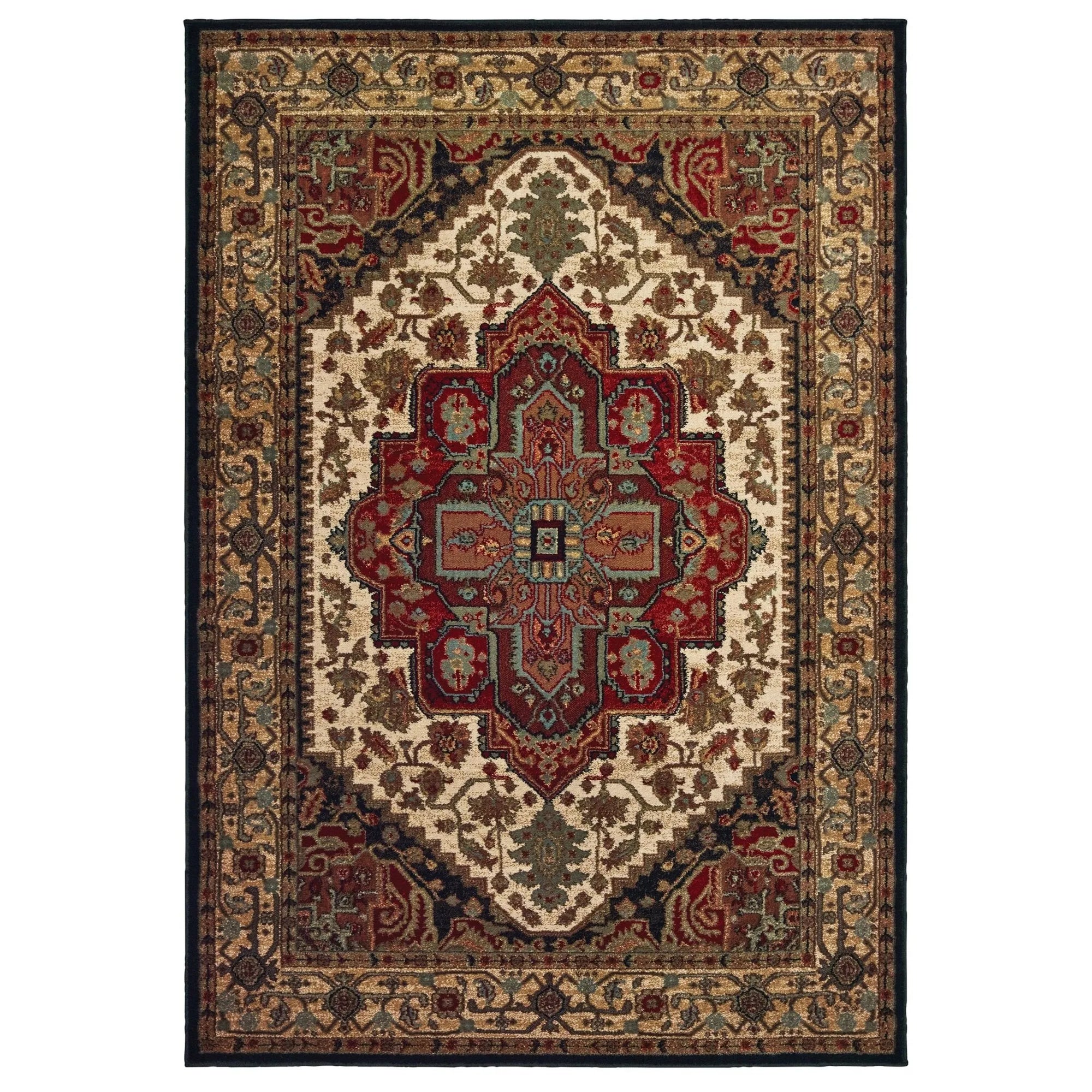 Laurel 5100C Black/Multi Rug - Baconco