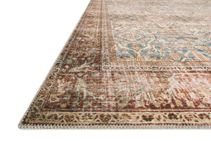 Layla LAY-04 Ocean/Rust Rug - Baconco