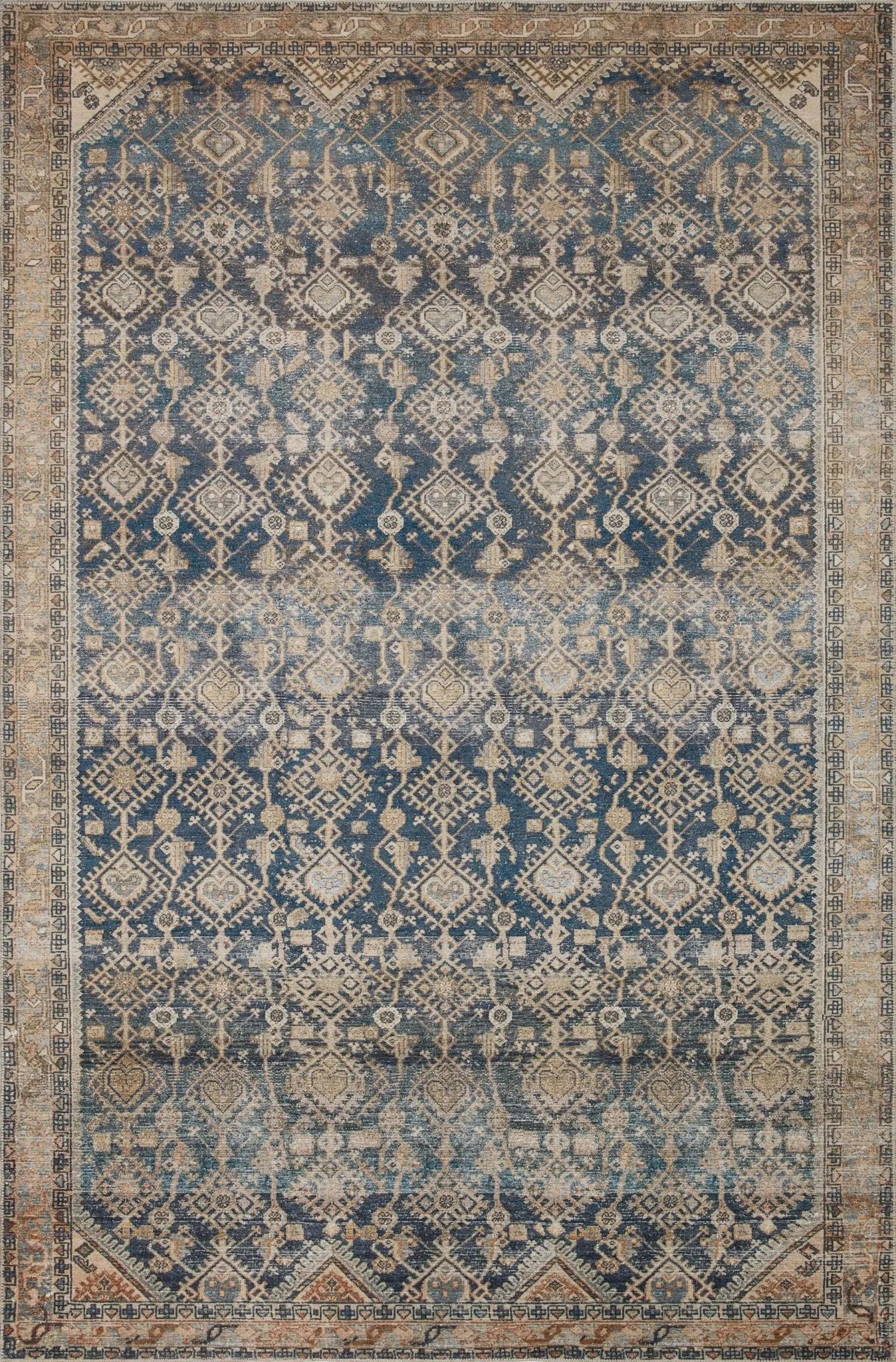 Lenna By Magnolia Home Lea-01 Indigo/Natural Rug - Baconco