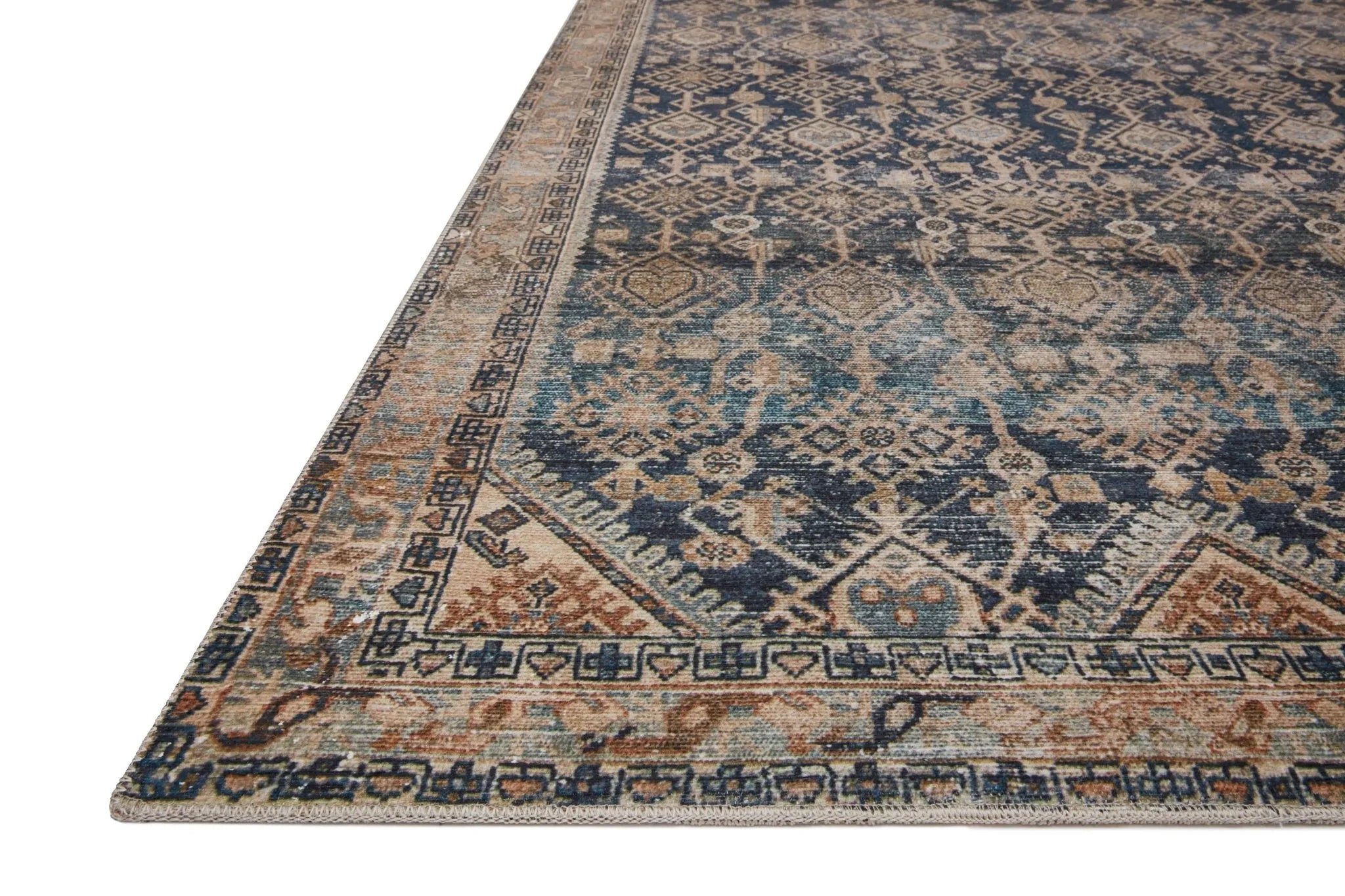 Lenna By Magnolia Home Lea-01 Indigo/Natural Rug - Baconco