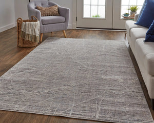 Lennon LEN39FZF Taupe/Grey Rug - Baconco