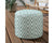 Lenon LNN02 Teal/Ivory Pouf - Baconco