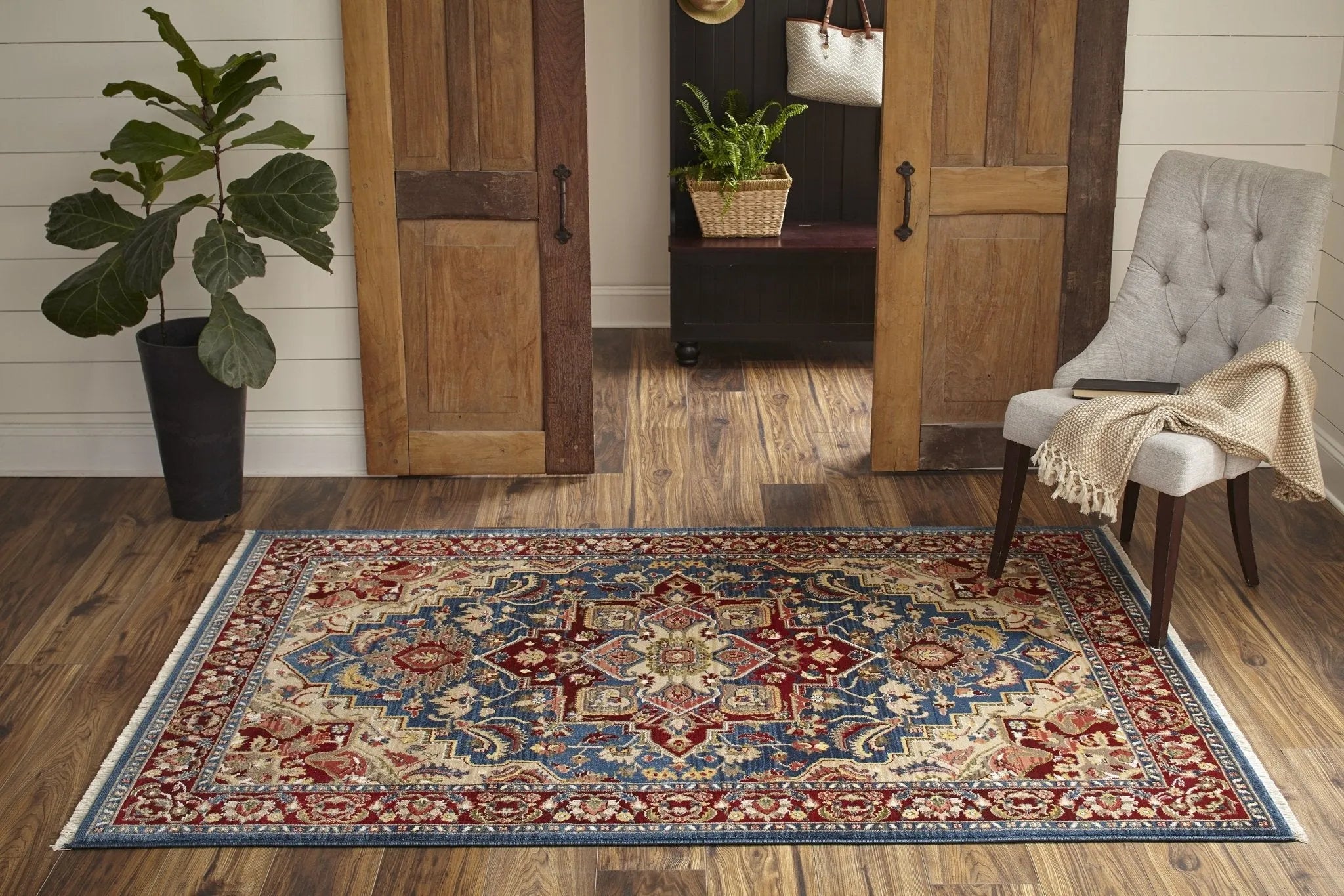 Lenox LE-01 Blue Rug - Baconco