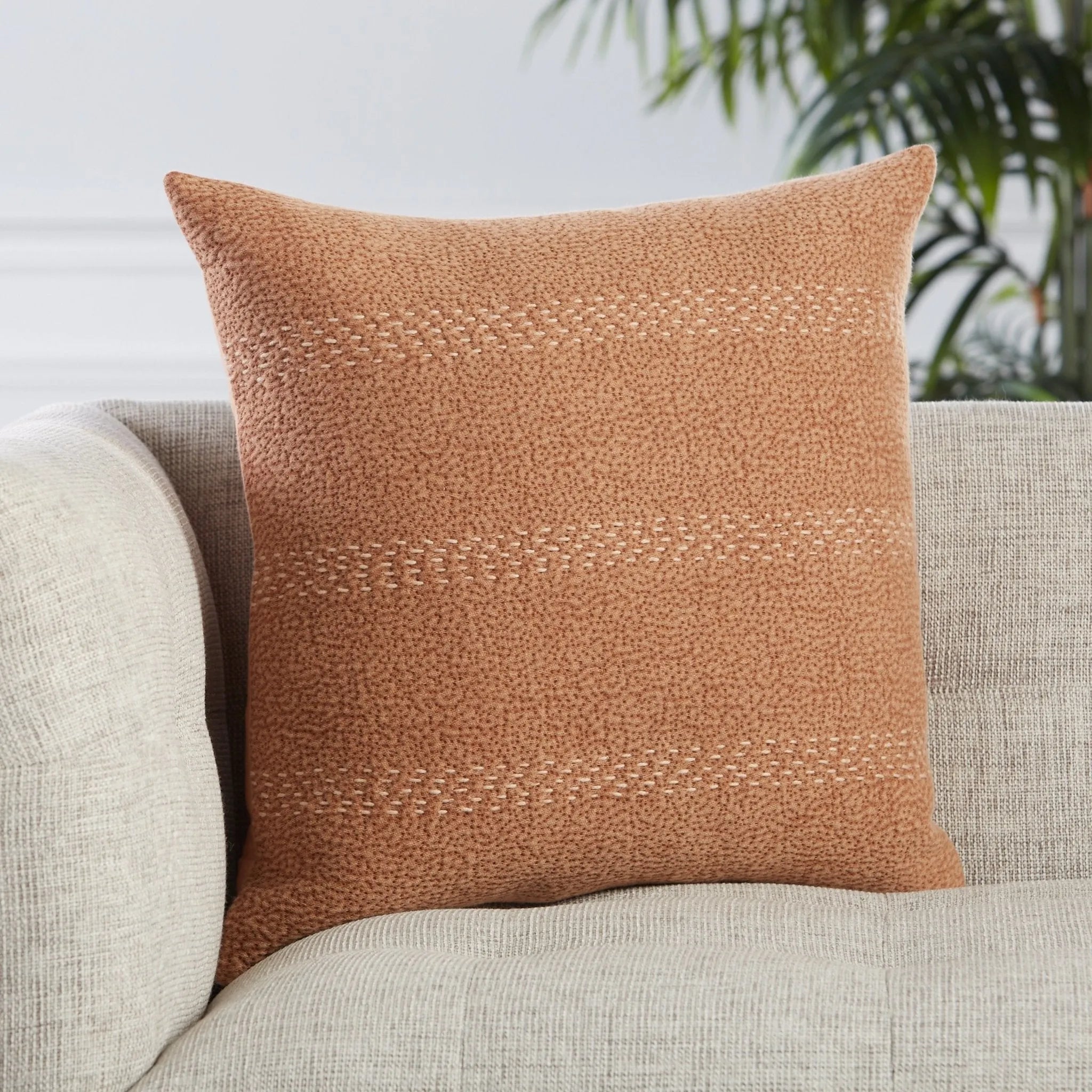 Lexington Lxg06 Trenton Terracotta/Beige Pillow - Baconco