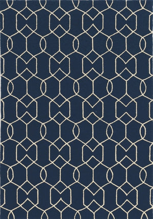 Libby Langdon Hamptons 5230 Groovy Gate Navy Rug - Baconco