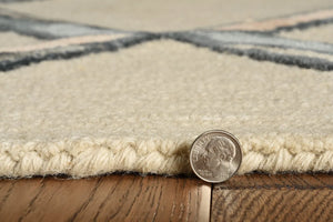 Libby Langdon Upton 4307 Mod Scape Putty/Slate Rug - Baconco