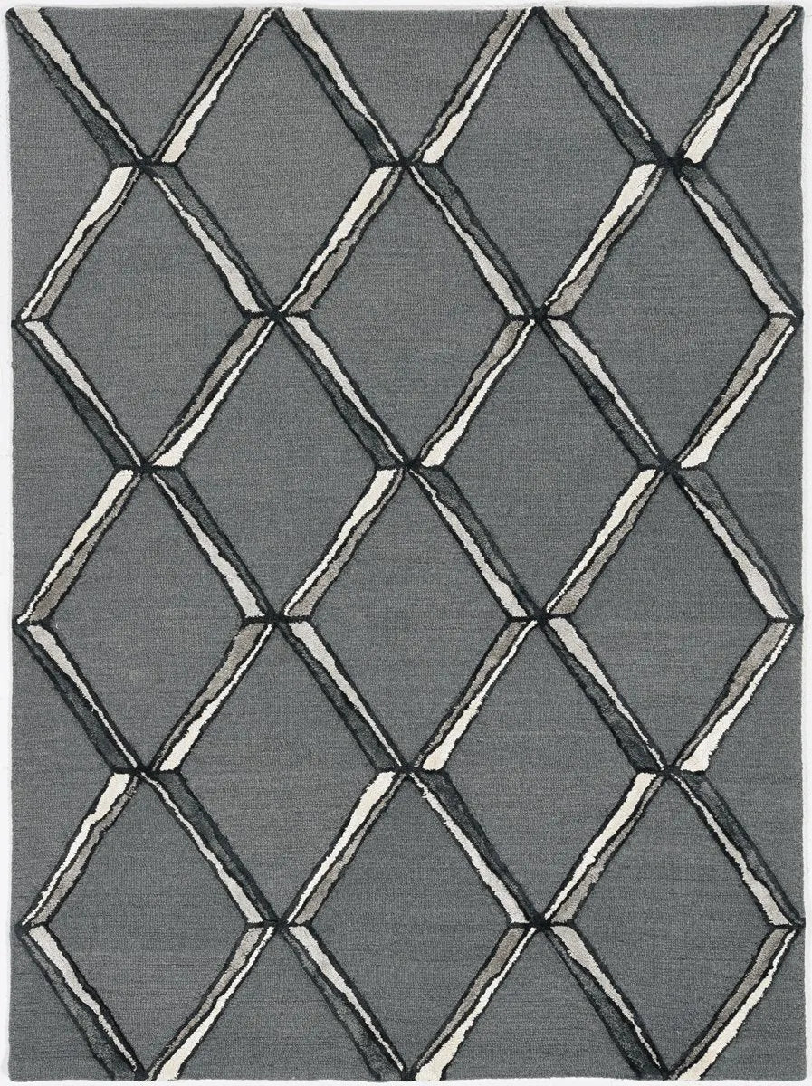 Libby Langdon Upton 4308 Mod Scape Charcoal/Silver Rug - Baconco