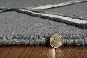 Libby Langdon Upton 4308 Mod Scape Charcoal/Silver Rug - Baconco