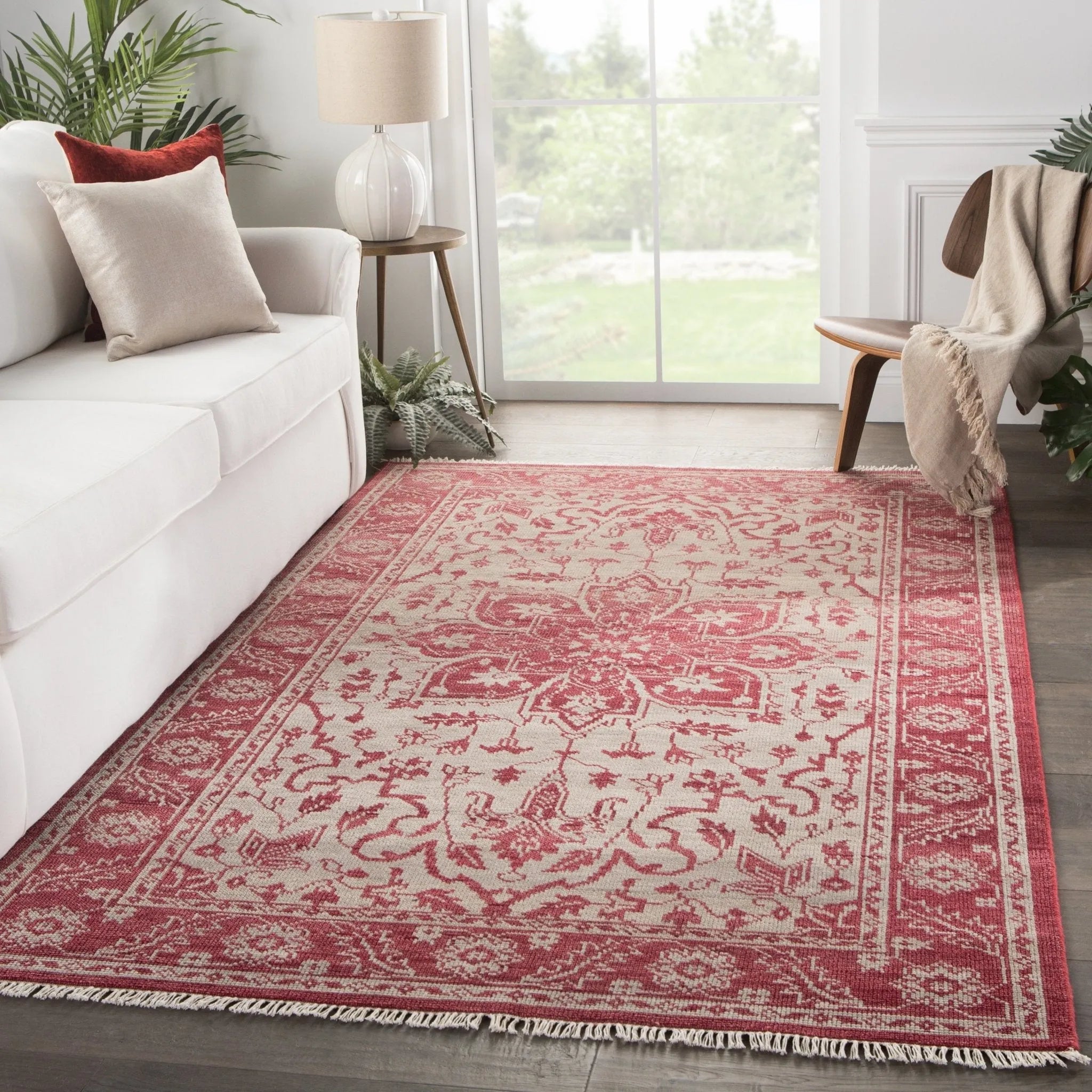 Liberty LIB08 Abington Red/Beige Rug - Baconco