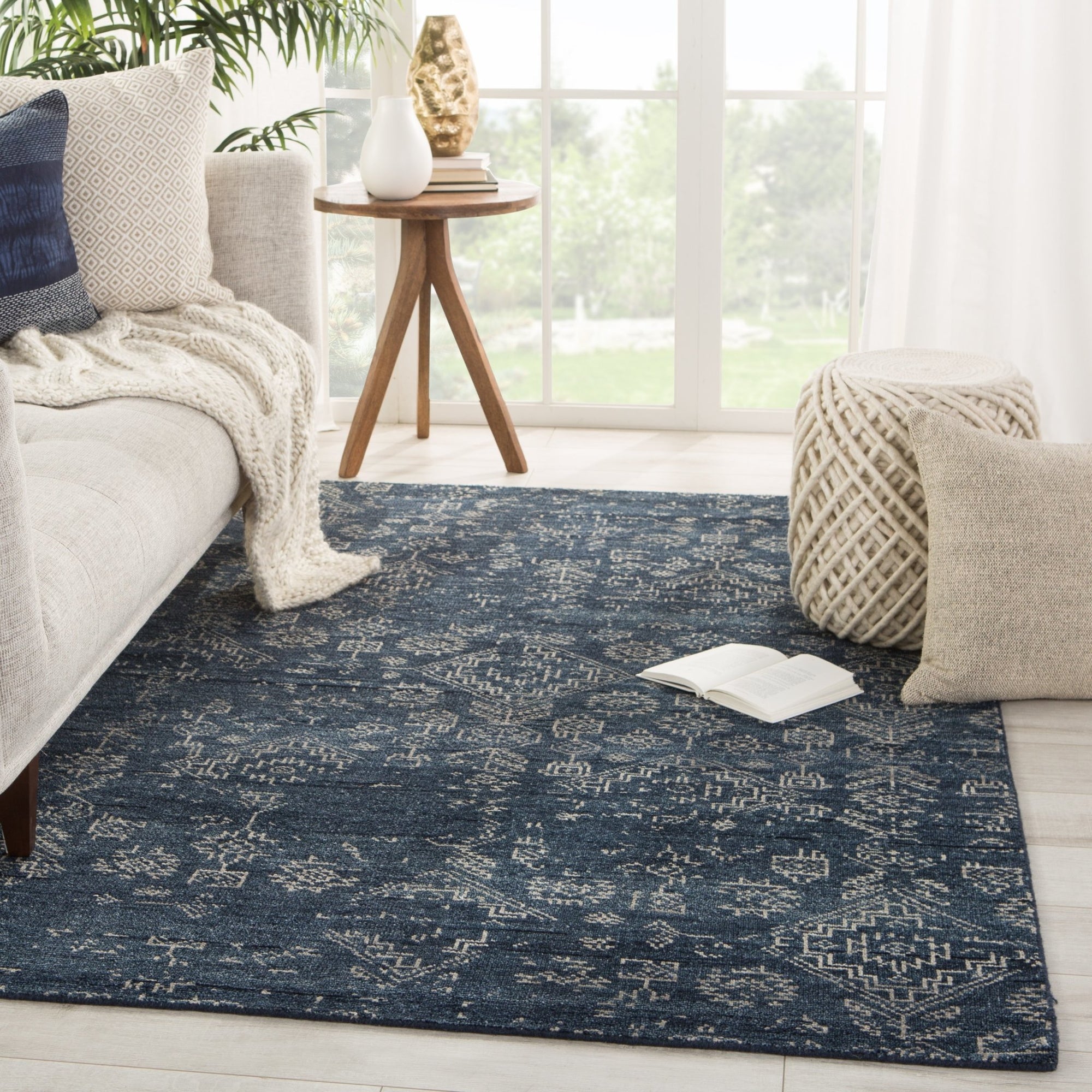 Liberty Lib10 Azuma Dark Blue/Light Gray Rug - Baconco