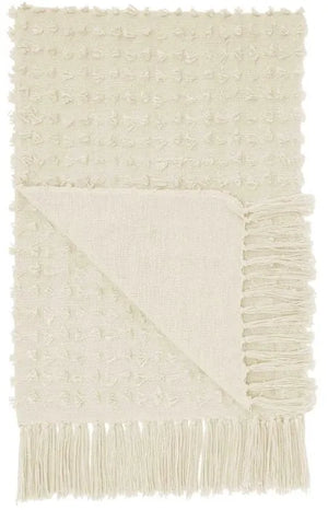 Lifestyle GT037 Cream Throw Blanket - Baconco