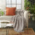 Lifestyle GT037 Khaki Throw Blanket - Baconco