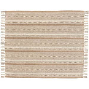 Lifestyle RJ204 Beige Throw Blanket - Baconco